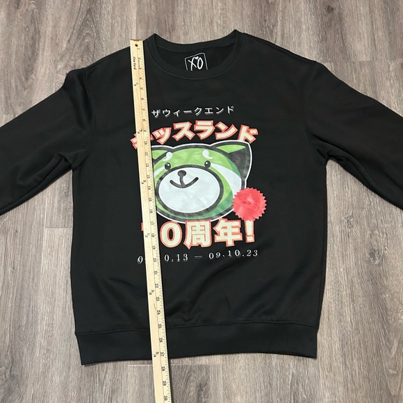 The Weeknd Kiss Land 10 Year Super Fantastic Crewneck Size Large Black 2023 - Picture 4 of 7